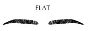 flat eyebrows
