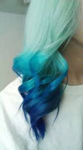 رنگ موی آبی اقیانوسی