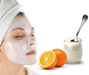 orange yogurt mask