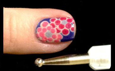 Nail Art Flower Designs Step By Step 7