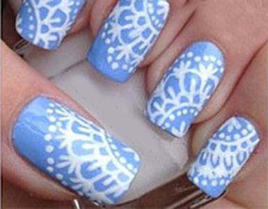 Step By Step Winter Nail Art Tutorials 2013 2014 For Beginners Learners 4 step5