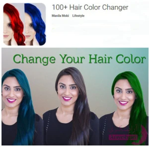 اپلیکیشن 100+ Hair Color Changer